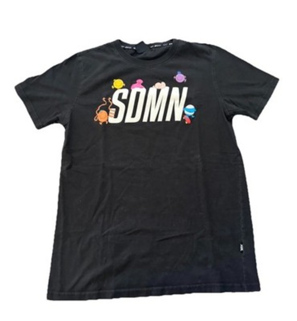 Sidemen Clothing SDMN x Mr Men Little Miss Tee Shirt Black Men's Size Medium